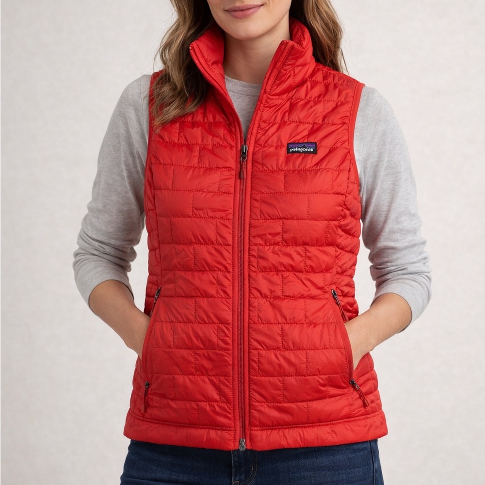 Patagonia Women's Vibrant Red Puffer Vest